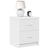 Vidaxl nachtkastje met 2 lades 40x36x50 cm wit