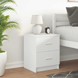 Vidaxl nachtkastje met 2 lades 40x36x50 cm wit