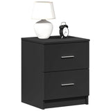 Vidaxl nachtkastjes 2 st met 2 lades 40x36x50 cm zwart