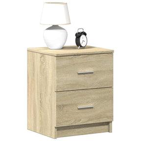 Vidaxl nachtkastje met 2 lades 40x36x50 cm sonoma eikenkleurig