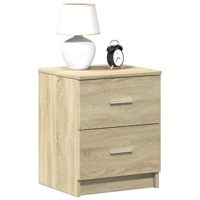 Vidaxl nachtkastjes 2 st met 2 lades 40x36x50 cm sonoma eikenkleurig