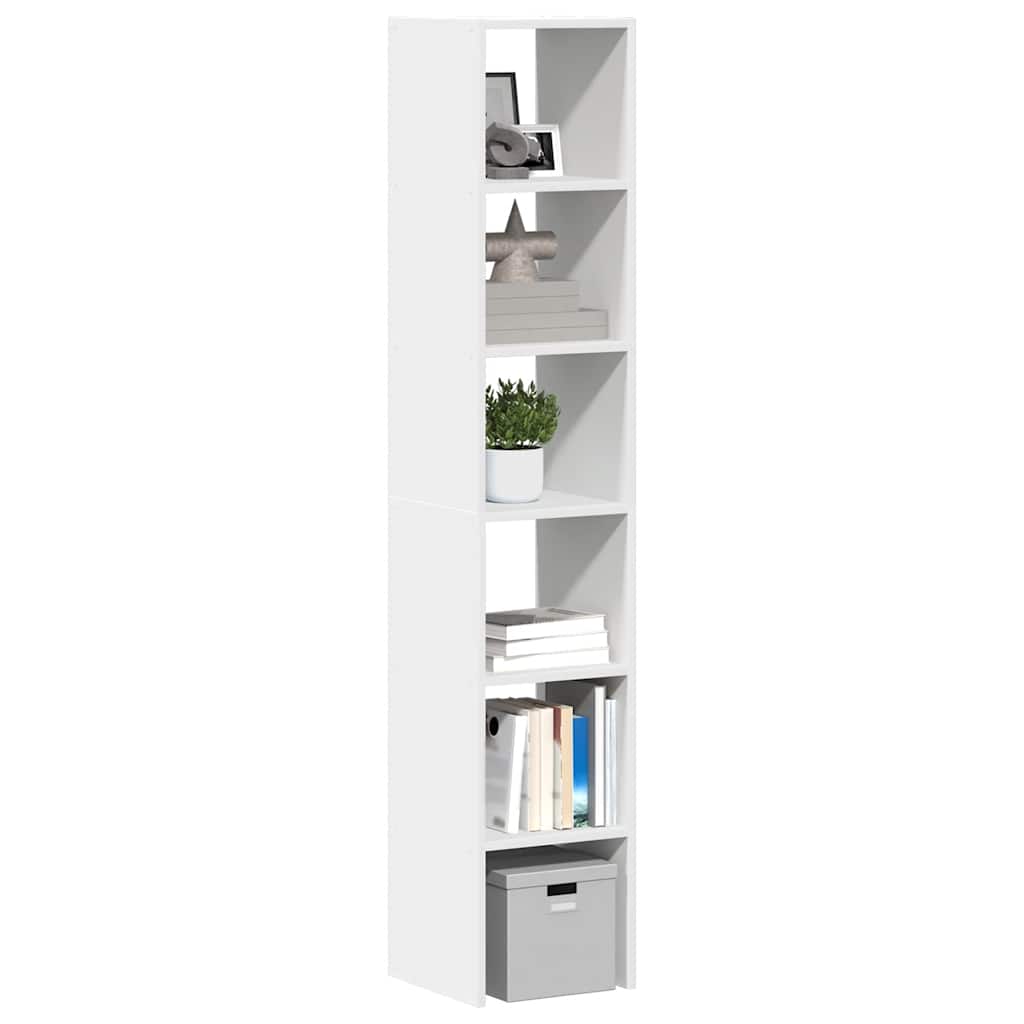 Vidaxl boekenkasten 2 st stapelbaar 30x30x80 cm bewerkt hout wit