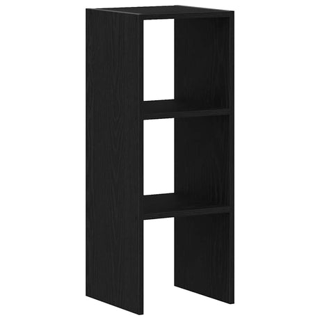 Vidaxl boekenkast stapelbaar 30x30x80 cm bewerkt hout zwart eikenkleur