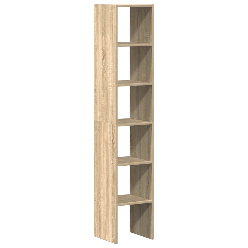Vidaxl boekenkasten 2 st 30x30x80 cm bewerkt hout sonoma eiken