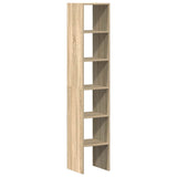 Vidaxl boekenkasten 2 st 30x30x80 cm bewerkt hout sonoma eiken