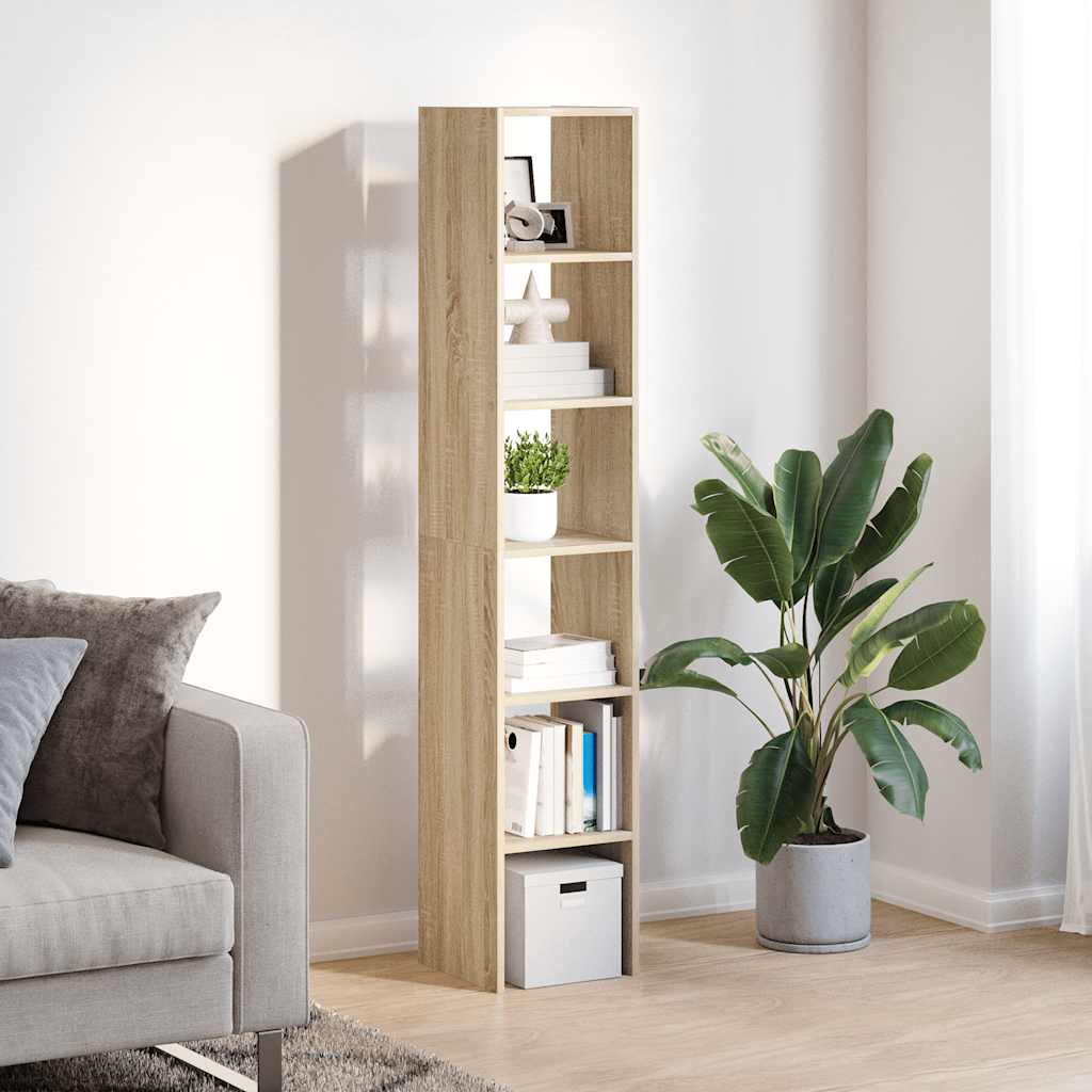 Vidaxl boekenkasten 2 st 30x30x80 cm bewerkt hout sonoma eiken