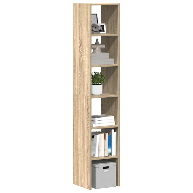Vidaxl boekenkasten 2 st 30x30x80 cm bewerkt hout sonoma eiken
