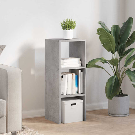 Vidaxl boekenkast stapelbaar 30x30x80 cm bewerkt hout betongrijs