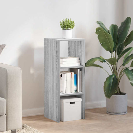 Vidaxl boekenkast stapelbaar 30x30x80 cm bewerkt hout grijs sonoma