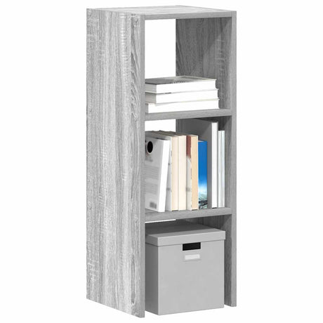 Vidaxl boekenkast stapelbaar 30x30x80 cm bewerkt hout grijs sonoma
