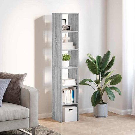 Vidaxl boekenkasten 2 st 30x30x80 cm bewerkt hout grijs sonoma eiken
