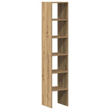 Vidaxl boekenkasten 2 st 30x30x80 cm bewerkt hout artisanaal eiken