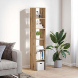Vidaxl boekenkasten 2 st 30x30x80 cm bewerkt hout artisanaal eiken