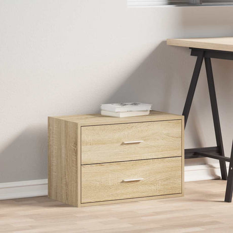 Vidaxl kast met 2 lades 60x31x40 cm bewerkt hout sonoma eikenkleur