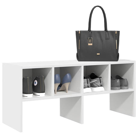 VidaXL Schuhregal stapelbar 89,5x30x40 cm weiß