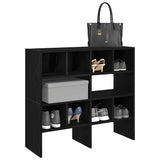Vidaxx Schuhregale 2 Stück stapelbar 89,5x30x40 cm schwarze Eiche