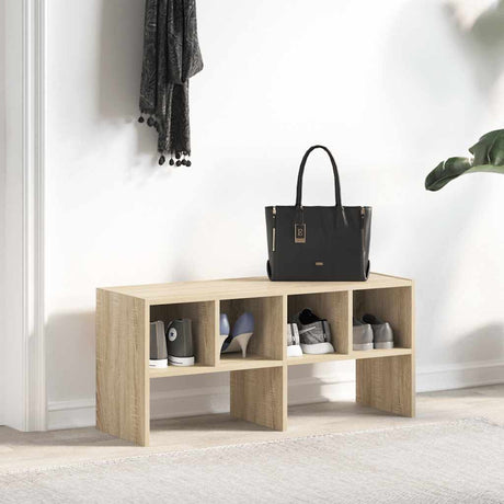VidaXL Schuhregal stapelbar 89,5x30x40 cm Sonoma-Eiche-farbig