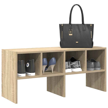 VidaXL Schuhregal stapelbar 89,5x30x40 cm Sonoma-Eiche-farbig
