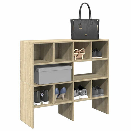 VidaXL Schuhregale 2 Stück stapelbar 89,5x30x40 cm Farbe Sonoma-Eiche