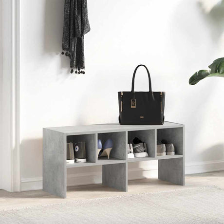 Vidaxx Schuhregal stapelbar 89,5x30x40 cm betongrau