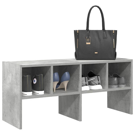 Vidaxx Schuhregal stapelbar 89,5x30x40 cm betongrau