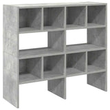 Vidaxx Schuhregale 2 Stück stapelbar 89,5x30x40 cm betongrau