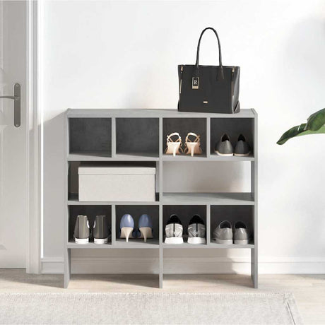 Vidaxx Schuhregale 2 Stück stapelbar 89,5x30x40 cm betongrau