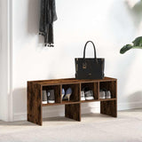 VidaXL Schuhregal stapelbar 89,5x30x40 cm Räuchereiche