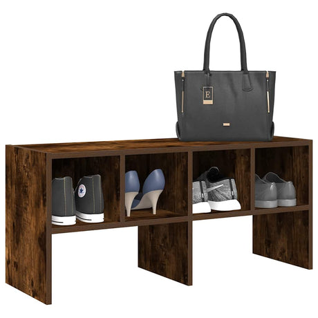 VidaXL Schuhregal stapelbar 89,5x30x40 cm Räuchereiche