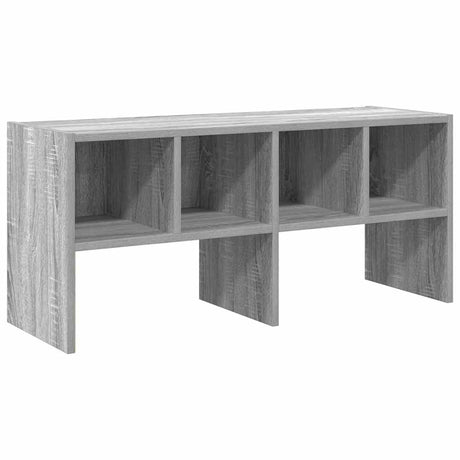 VidaXL Schuhregal stapelbar 89,5x30x40 cm graue Sonoma-Eiche