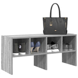 VidaXL Schuhregal stapelbar 89,5x30x40 cm graue Sonoma-Eiche