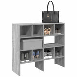 Vidaxx Schuhregale 2 Stück stapelbar 89,5x30x40 cm graue Sonoma-Eiche