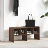 VidaXL Schuhregal stapelbar 89,5x30x40 cm braune Eichenfarbe