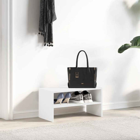 VidaXL Schuhregal stapelbar 60x30x30,5 cm weiß