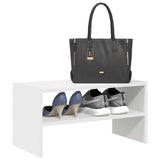 VidaXL Schuhregal stapelbar 60x30x30,5 cm weiß