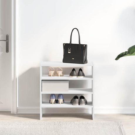 VidaXL Schuhregale 2 Stück stapelbar 60x30x30,5 cm weiß