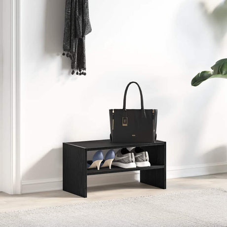 VidaXL Schuhregal stapelbar 60x30x30,5 cm schwarze Eiche