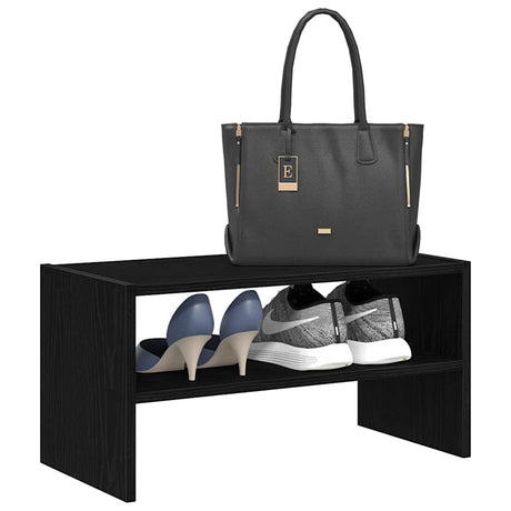 VidaXL Schuhregal stapelbar 60x30x30,5 cm schwarze Eiche