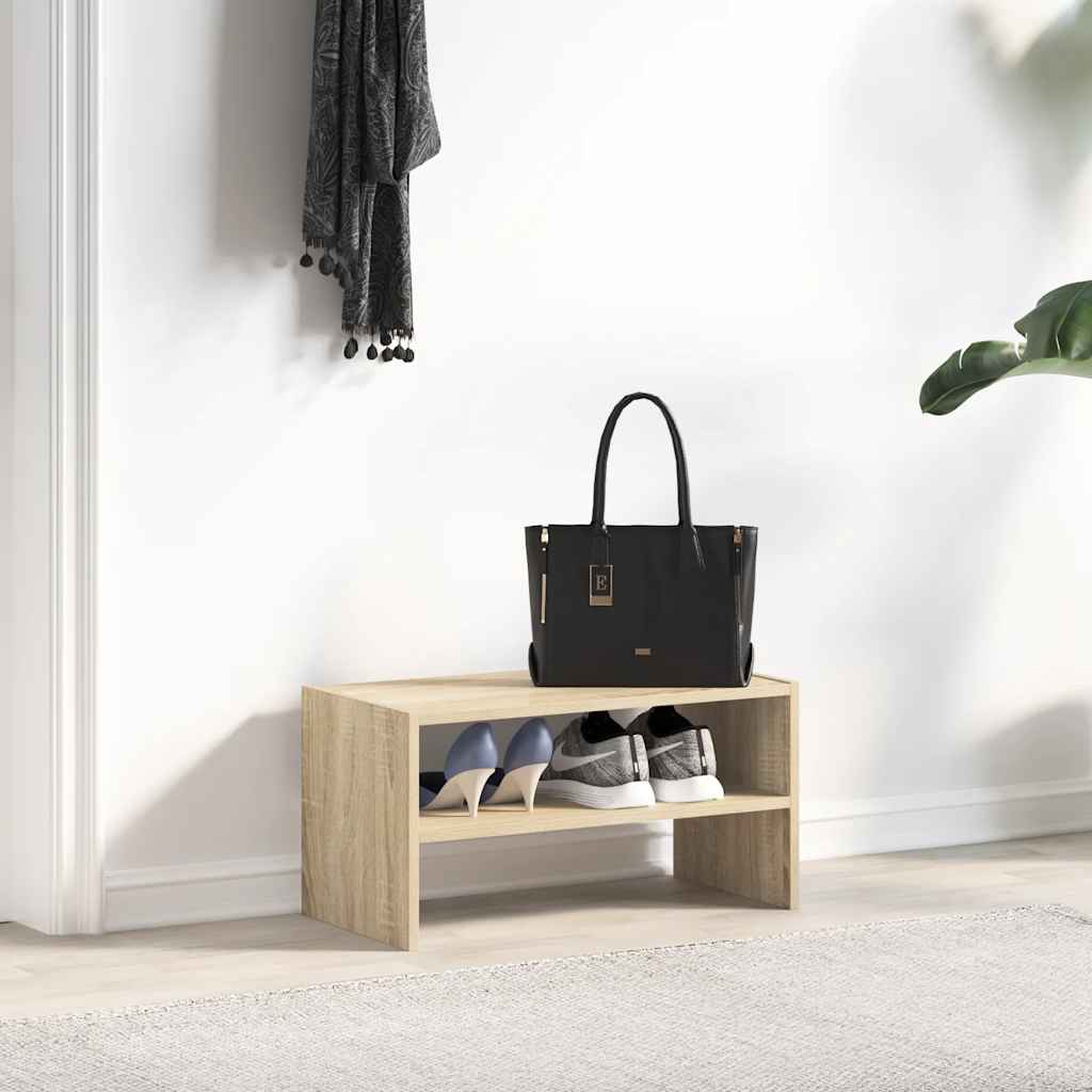 VidaXL Schuhregal stapelbar 60x30x30,5 cm Sonoma-Eiche-farbig