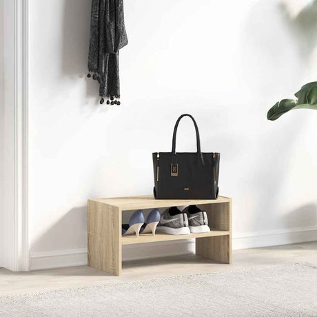 VidaXL Schuhregal stapelbar 60x30x30,5 cm Sonoma-Eiche-farbig