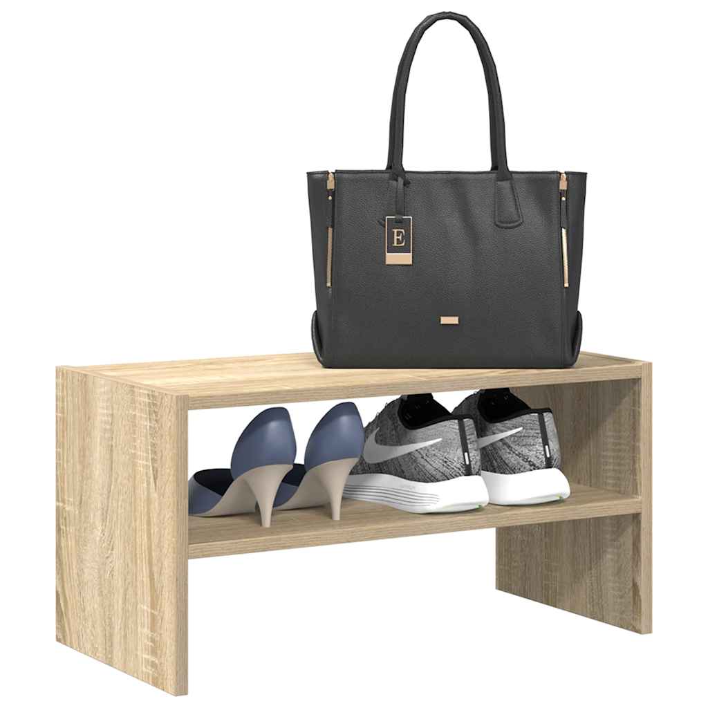 VidaXL Schuhregal stapelbar 60x30x30,5 cm Sonoma-Eiche-farbig