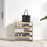 VidaXL Schuhregale 2 Stück stapelbar 60x30x30,5 cm Farbe Sonoma-Eiche