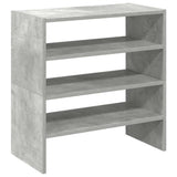 Vidaxx Schuhregale 2 Stück stapelbar 60x30x30,5 cm betongrau