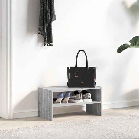 Vidaxx Schuhregal stapelbar 60x30x30,5 cm graue Sonoma-Eiche