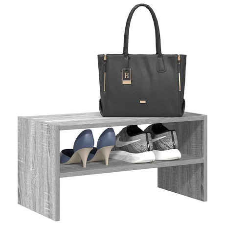 Vidaxx Schuhregal stapelbar 60x30x30,5 cm graue Sonoma-Eiche