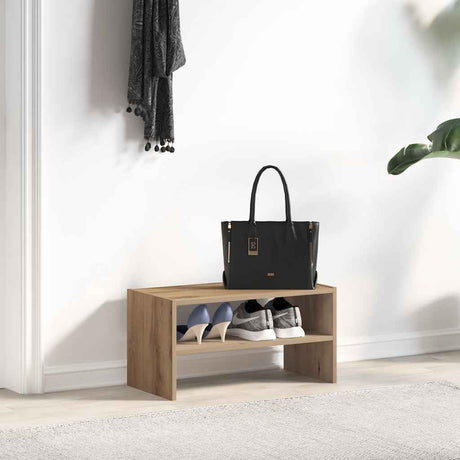 VidaXL Schuhregal stapelbar 60x30x30,5 cm handwerklich eichenfarben