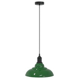 Vidaxl hanglamp in hoogte verstelbaar e27 ø31 cm metaal glanzend groen