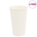 VidaXL Papierkaffeetassen 1000 Stück 16oz 400 ml weiß