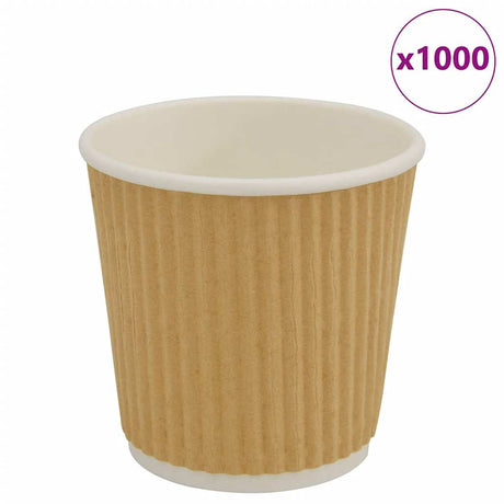 VidaXL Papierkaffeetassen 1000 Stück 4oz 100 ml braun