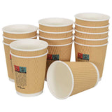 VidaXL Papierkaffeetassen 500 Stück 8oz 200 ml braun